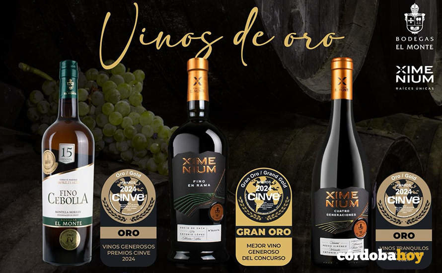 Los vinos de Bodegas El Monte ganadores en el Certamen Cinve