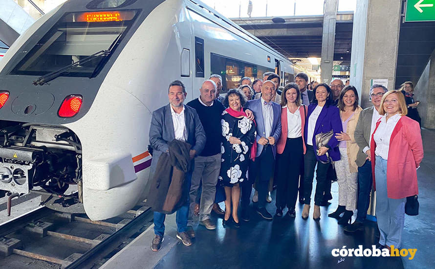 Inauguración del Tren de Proximidad del Valle del Guadalquivir en Córdoba, el 20 de marzo de 2023