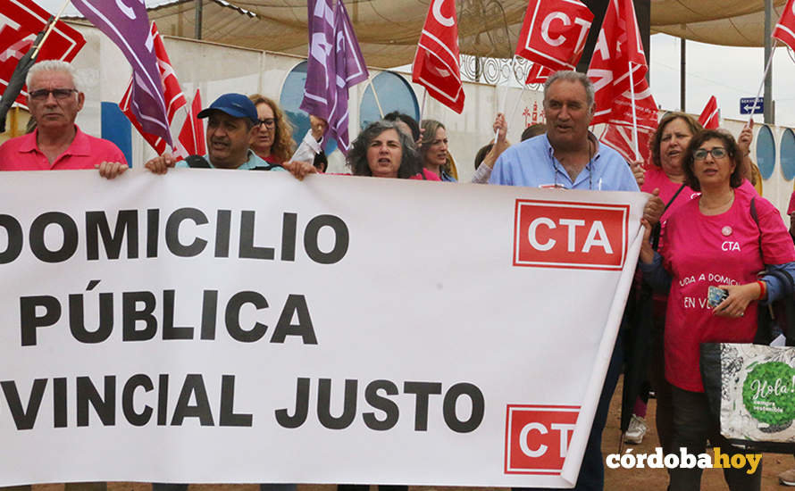 Protesta de la Ayuda a Domicilio en la Feria