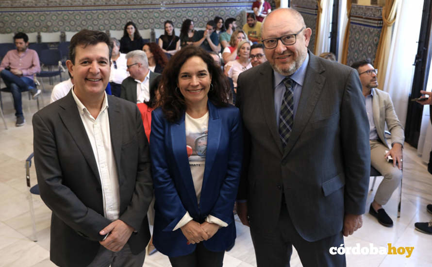 Justo Castaño, Lina Gálvez y Manuel Torralbo