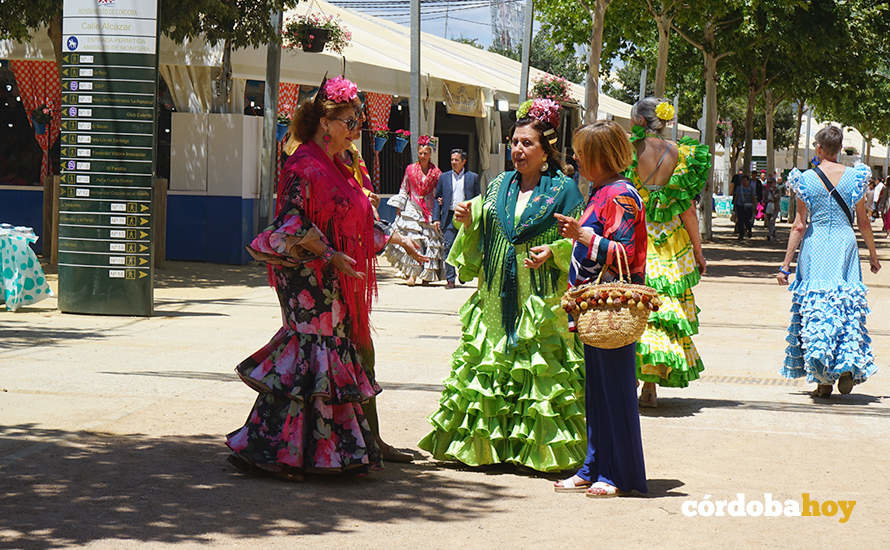 Imagen de la Feria de Córdoba durante la jornada del martes