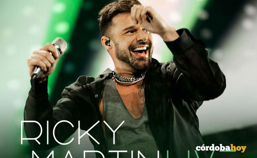 Cartel promocional del concierto de Ricky Martin