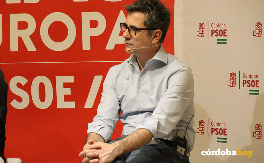 Félix Bolaños en Villafranca de Córdoba FOTO PSOE