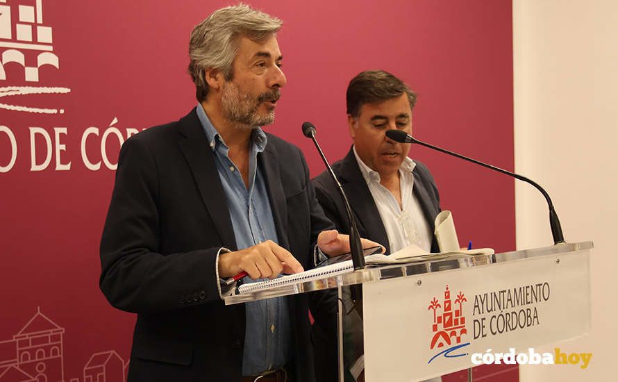 Miguel Ángel Torrico y Miguel Ruiz Madruga, esta mañana FOTO RAFA MELLADO SENIOR