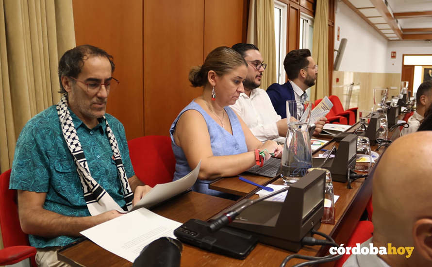 La bancada de Hacemos Córdoba en el Pleno de hoy FOTO PATRICIA CACHINERO