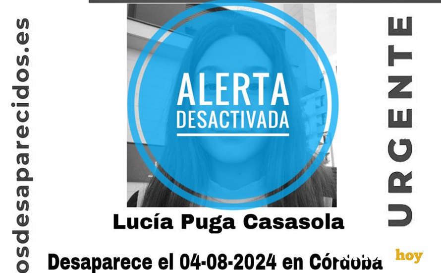 Alerta de la menor desaparecida en Córdoba desactivada