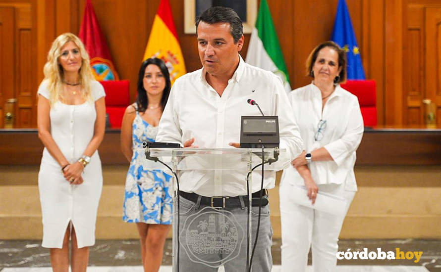 José María Bellido, en la rueda de prensa FOTO AYUNTAMIENTO DE CÓRDOBA