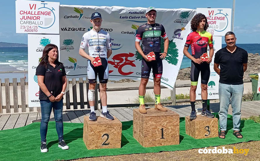 Víctor Díaz, ganador de la tercera etapa de la Challenge Carballo FOTO GRUPO SERMAN