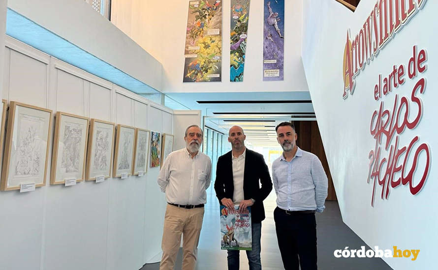 Inauguración de la exposición Arrowsmith, El arte de Carlos Pacheco, en la Biblioteca Pública Grupo Cántico de Córdoba FOTO JUNTA DE ANDALUCÍA