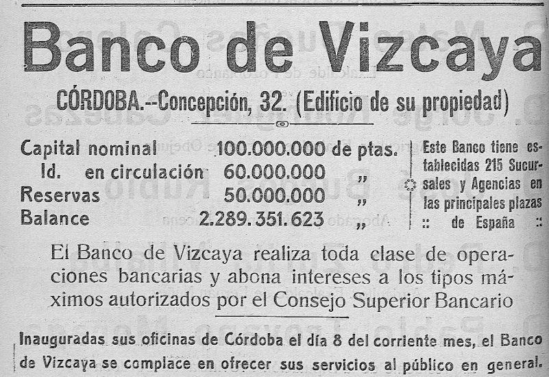 Tal Dia Como Mandan Construir El Castillo De Guadalcazar Y Se Abria El Banco De Vizcaya En Concepcion